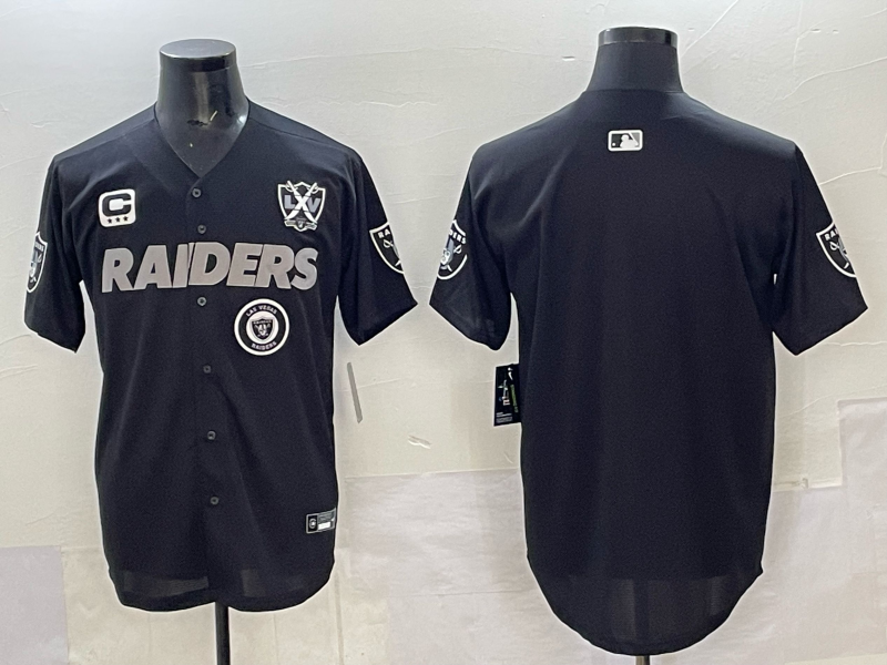 Men Oakland Raiders blank Black Nike 2025 Limited NFL Jersey 004->oakland raiders->NFL Jersey